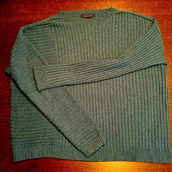 Teal Blue Eileen Fisher Cashmere Sweater Small Womens - Picture 1 of 6